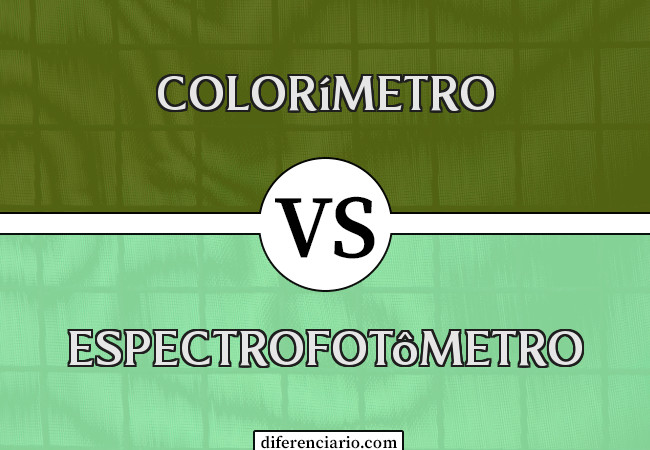 Diferença entre colorímetro e espectrofotômetro