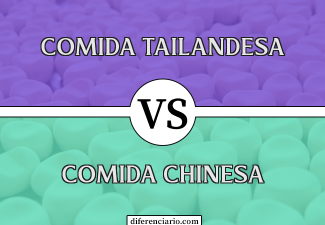 Diferença entre comida tailandesa e comida chinesa