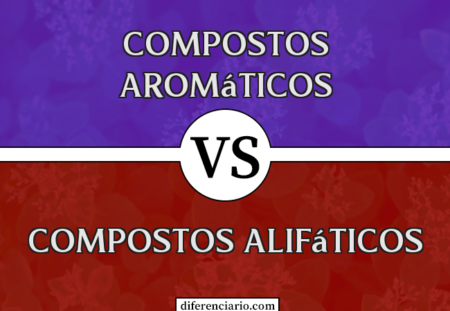 Diferença entre compostos aromáticos e compostos alifáticos