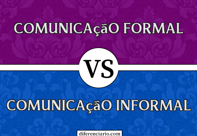 Diferença entre comunicação formal e comunicação informal