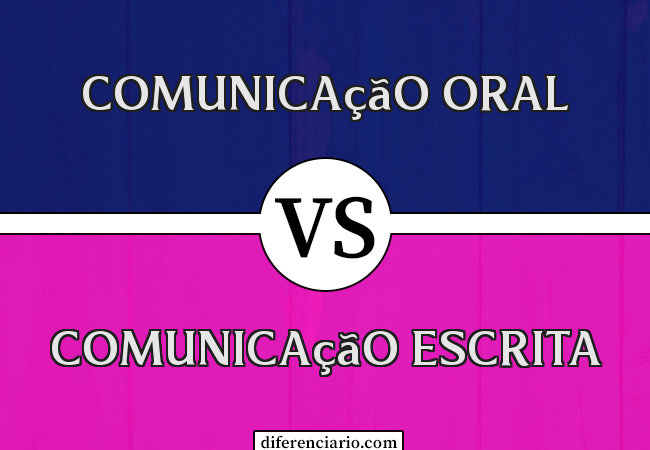 Diferença entre comunicação oral e comunicação escrita