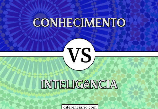 Diferença entre conhecimento e inteligência