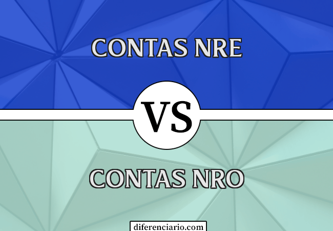 Diferença entre contas NRE e contas NRO