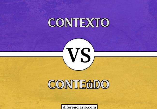 Diferença entre Contexto e Conteúdo