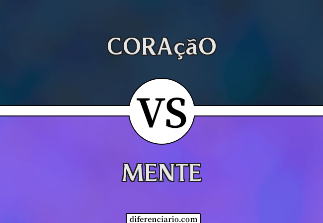 Diferença entre coração e mente