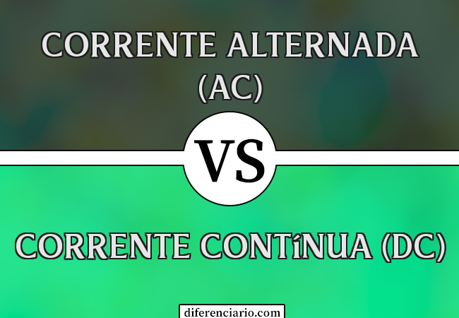 Diferença entre corrente alternada (AC) e corrente contínua (DC)