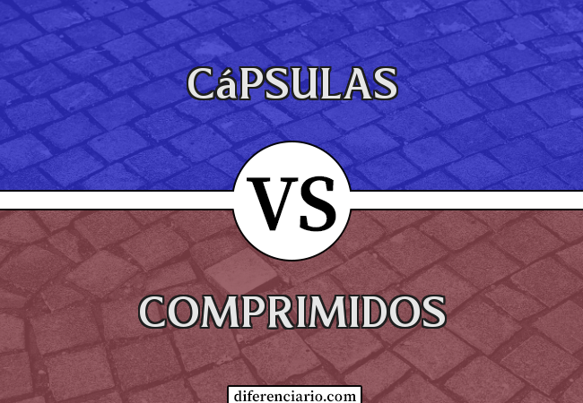 Diferença entre cápsulas e comprimidos