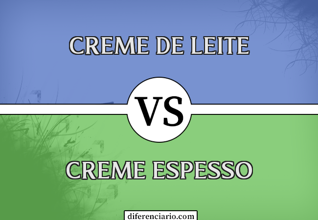 Diferença entre creme de leite e creme espesso