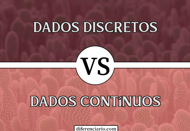 Diferença entre dados discretos e dados contínuos