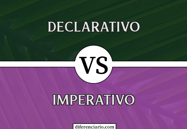 Diferença entre declarativo e imperativo