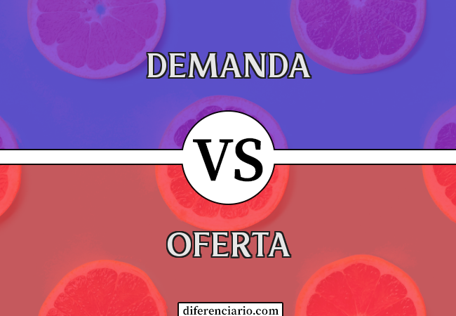 Diferença entre demanda e oferta