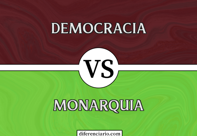 Diferença entre democracia e monarquia