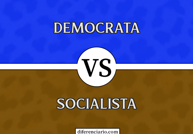 Diferença entre democrata e socialista