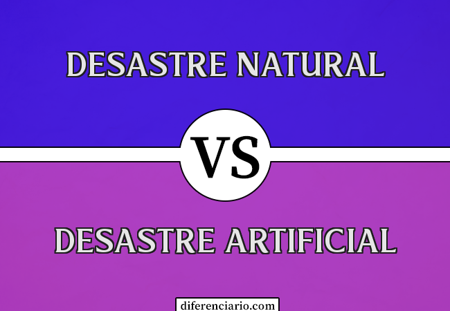 Diferença entre desastre natural e desastre artificial