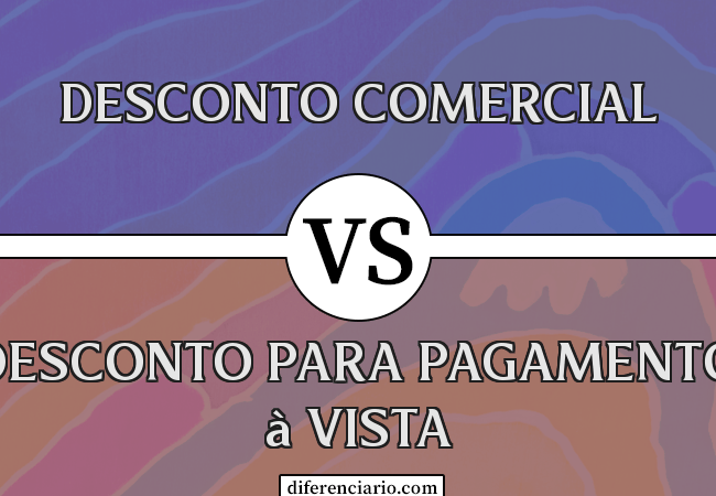 Diferença entre desconto comercial e desconto para pagamento à vista