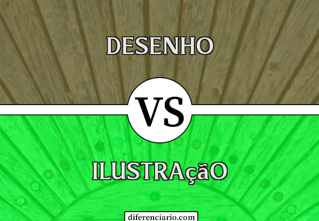 Diferença entre desenho e ilustração