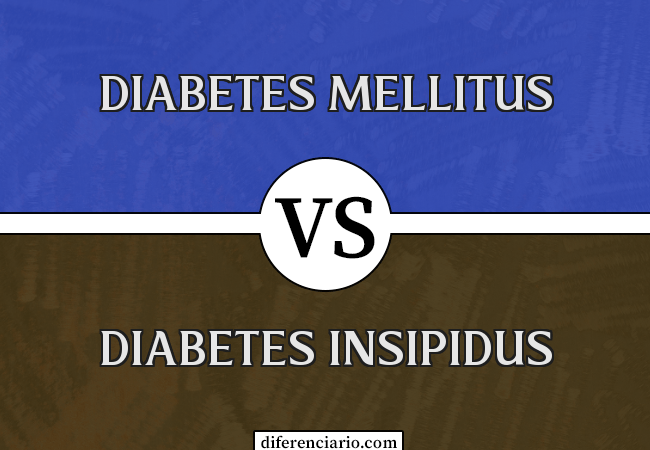 Diferença entre Diabetes Mellitus e Diabetes Insipidus