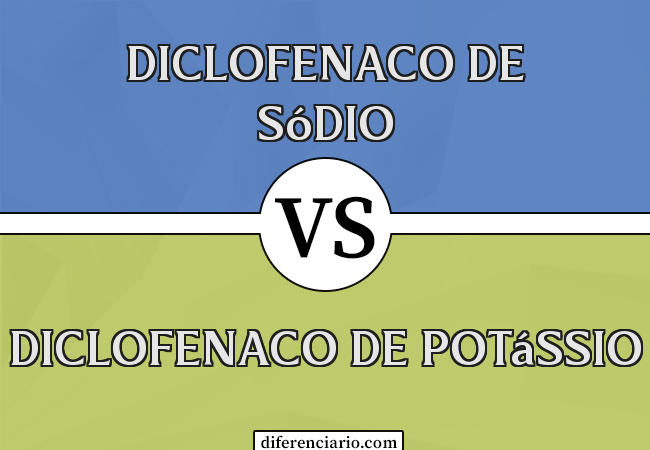 Diferença entre diclofenaco de sódio e diclofenaco de potássio