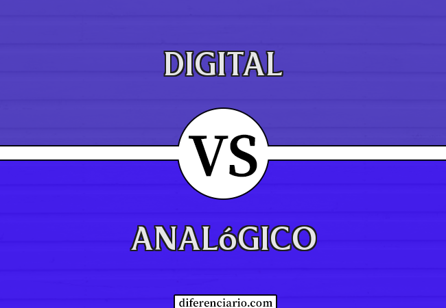 Diferença entre digital e analógico