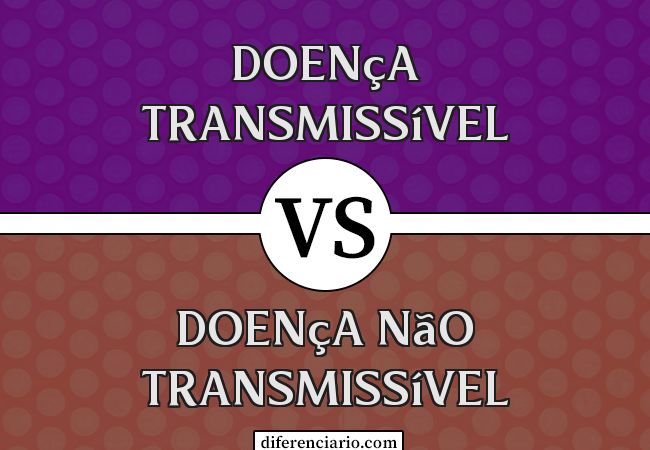 Diferença entre Doença Transmissível e Doença Não Transmissível