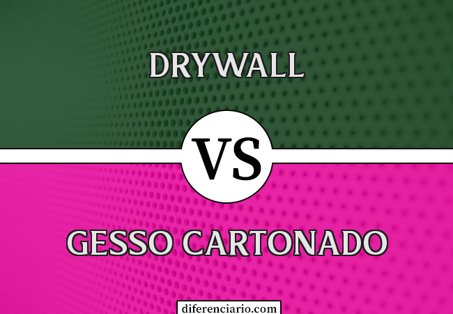 Diferença entre drywall e gesso cartonado