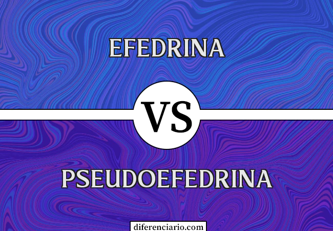 Diferença entre efedrina e pseudoefedrina