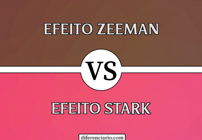 Diferença entre Efeito Zeeman e Efeito Stark