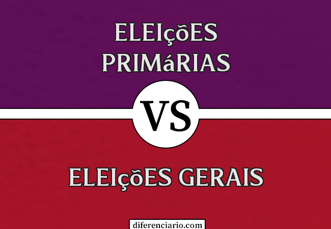 Diferença entre eleições primárias e eleições gerais