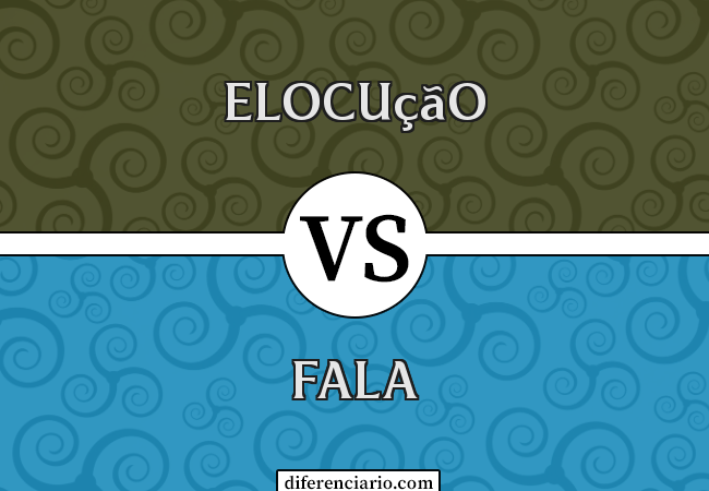 Diferença entre Elocução e Fala