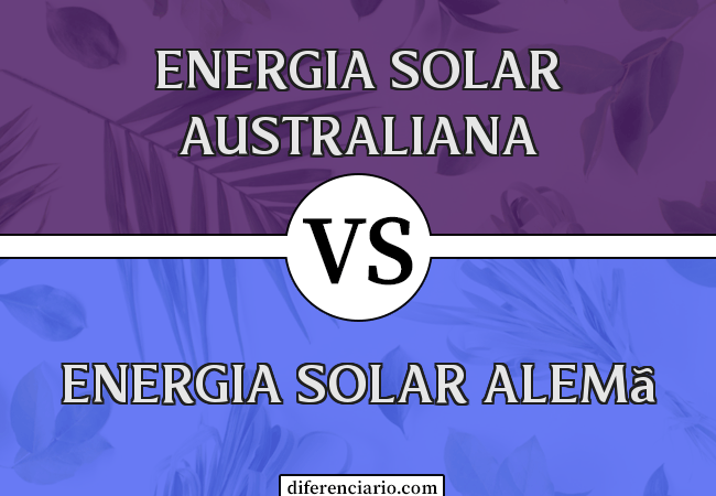 Diferença entre a energia solar australiana e a energia solar alemã