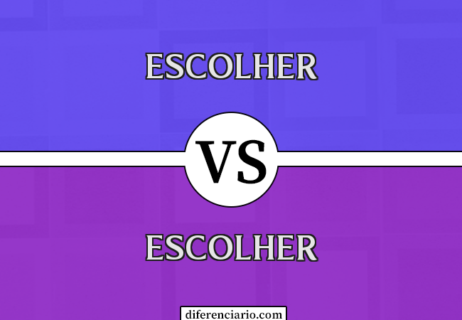 Diferença entre Escolher e Escolher