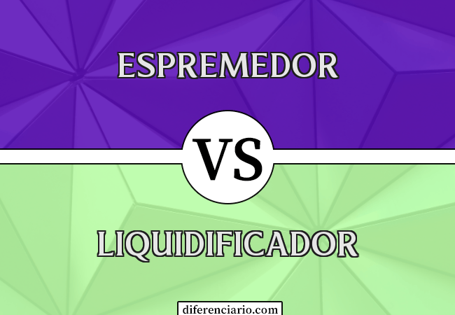 Diferença entre espremedor e liquidificador