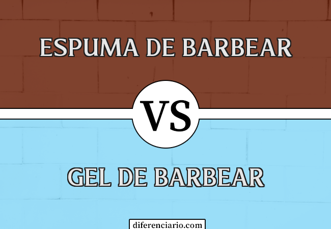 Diferença entre espuma de barbear e gel de barbear