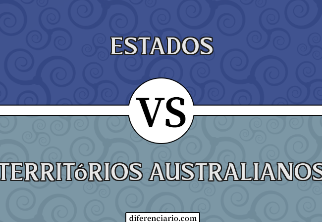 Diferença entre estados e territórios australianos