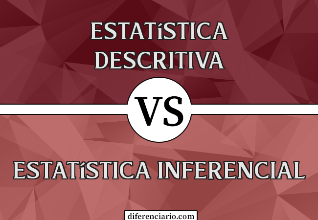 Diferença entre Estatística Descritiva e Estatística Inferencial