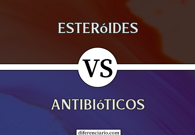 Diferença entre esteróides e antibióticos