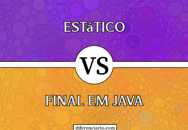 Diferença entre estático e final em Java