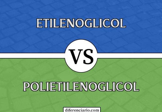 Diferença entre etilenoglicol e polietilenoglicol