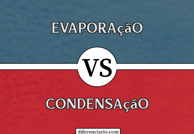 Diferença entre evaporação e condensação