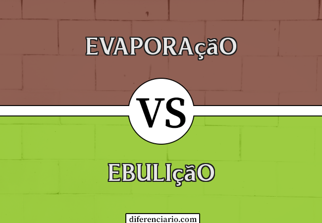 Diferença entre evaporação e ebulição