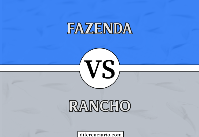 Diferença entre fazenda e rancho