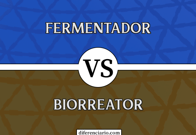 Diferença entre fermentador e biorreator