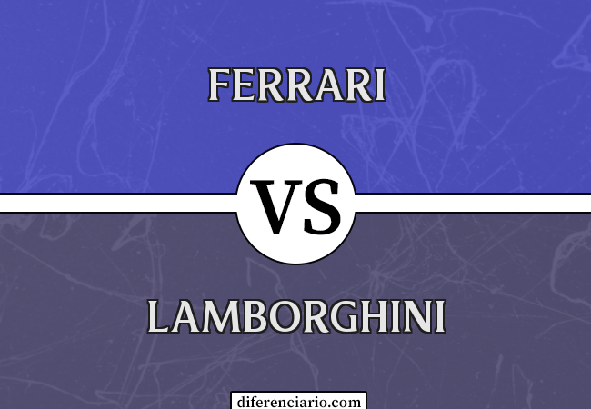 Diferença entre Ferrari e Lamborghini