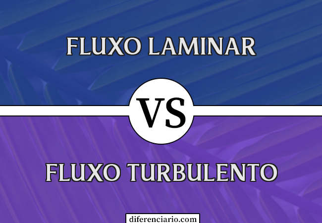 Diferença entre fluxo laminar e fluxo turbulento