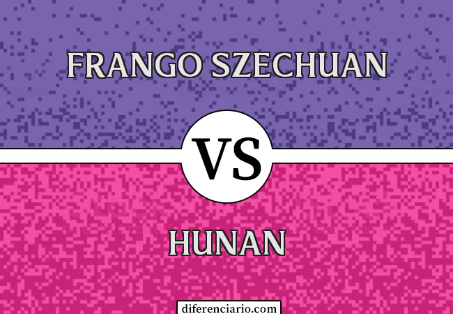 Diferença entre frango Szechuan e Hunan