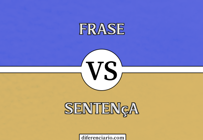 Diferença entre frase e sentença