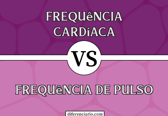 Diferença entre frequência cardíaca e frequência de pulso