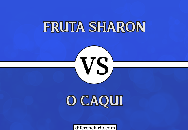 Diferença entre a fruta Sharon e o caqui