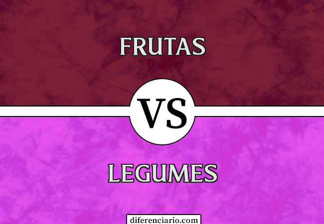 Diferença entre frutas e legumes