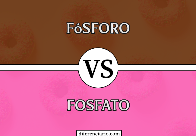 Diferença entre fósforo e fosfato